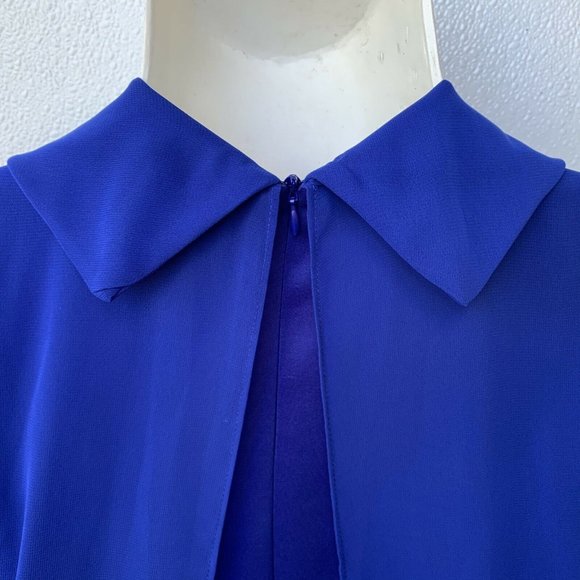 Connected Apparel Women Dress Size 10 Royal Blue R - Picture 6 of 9